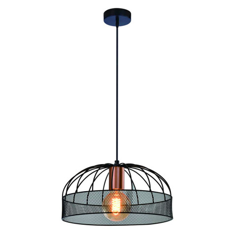 Zdjęcie produktu Czarna lampa wisząca w stylu industrialnym - T033 - Dargin.